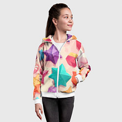 Толстовка на молнии детская Сладости в стиле аниме, цвет: 3D-белый — фото 2