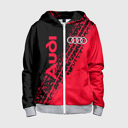 Толстовка на молнии детская Audi, цвет: 3D-меланж