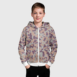 Толстовка на молнии детская Камуфляж German, цвет: 3D-белый — фото 2