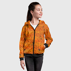 Толстовка на молнии детская Паучье логово, цвет: 3D-черный — фото 2