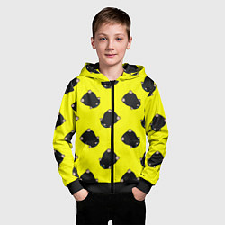 Толстовка на молнии детская Кротовуха, цвет: 3D-черный — фото 2