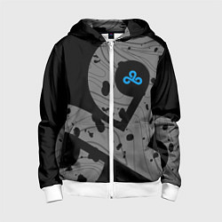 Толстовка на молнии детская Форма Cloud 9 black, цвет: 3D-белый