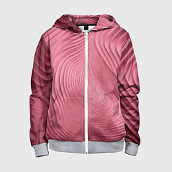 Толстовка на молнии детская Фантазия в малиновом, цвет: 3D-меланж