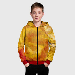 Толстовка на молнии детская Yellow style, цвет: 3D-красный — фото 2