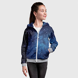 Толстовка на молнии детская Звездное небо - нейросеть, цвет: 3D-меланж — фото 2