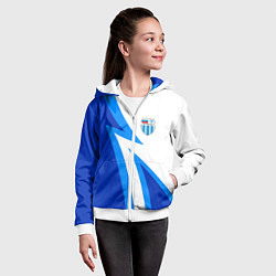 Толстовка на молнии детская Волгоградский ротор - клуб, цвет: 3D-белый — фото 2