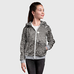 Толстовка на молнии детская Паутина паука, цвет: 3D-меланж — фото 2