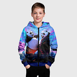 Толстовка на молнии детская Кунг-фу Панда Friend, цвет: 3D-синий — фото 2
