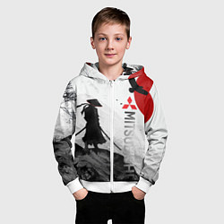 Толстовка на молнии детская Мечта самурая, цвет: 3D-белый — фото 2