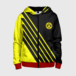 Толстовка на молнии детская Borussia sport line uniform, цвет: 3D-красный
