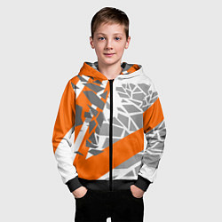 Толстовка на молнии детская Racing texture, цвет: 3D-черный — фото 2