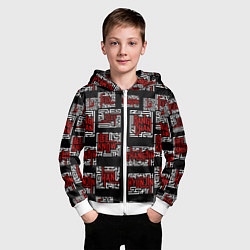 Толстовка на молнии детская Stray Kids group, цвет: 3D-белый — фото 2