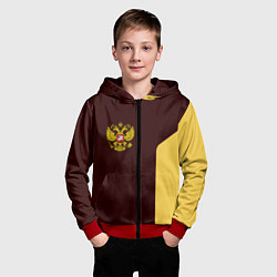 Толстовка на молнии детская Россия ретро стиль, цвет: 3D-красный — фото 2