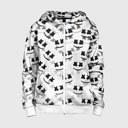 Толстовка на молнии детская Marshmello dj pattern, цвет: 3D-белый