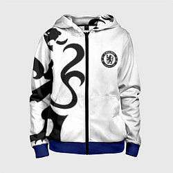 Толстовка на молнии детская Chelsea sport fc, цвет: 3D-синий