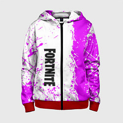 Детская толстовка на молнии Fortnite pink color