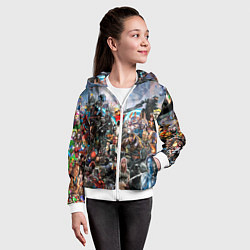 Толстовка на молнии детская Коллекция мастера игры, цвет: 3D-белый — фото 2