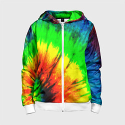 Толстовка на молнии детская Краски ти дай, цвет: 3D-белый