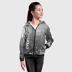 Толстовка на молнии детская Everton - grey gradient вертикально, цвет: 3D-черный — фото 2