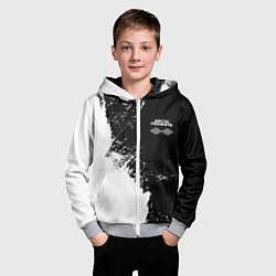 Толстовка на молнии детская Arctic Monkeys - лого, цвет: 3D-меланж — фото 2