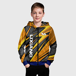 Толстовка на молнии детская Lixiang- gold edition, цвет: 3D-синий — фото 2