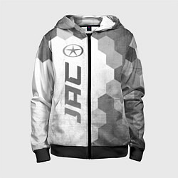 Толстовка на молнии детская JAC - white gradient по-вертикали, цвет: 3D-черный