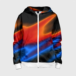 Толстовка на молнии детская Multicoloured, цвет: 3D-белый