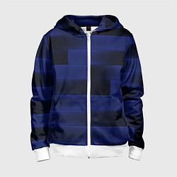 Детская толстовка на молнии Color blue square