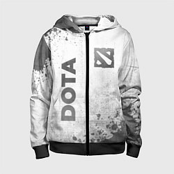 Толстовка на молнии детская Dota - white gradient вертикально, цвет: 3D-черный