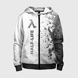Толстовка на молнии детская Half-Life - white gradient по-вертикали, цвет: 3D-черный