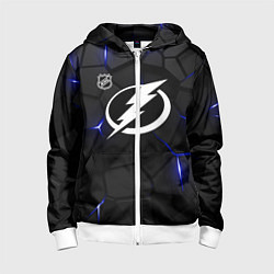 Детская толстовка на молнии Тампа Бэй Лайтнинг - плиты