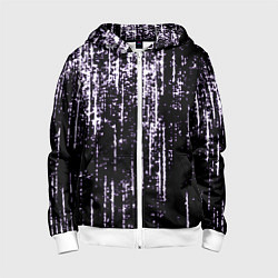 Толстовка на молнии детская Shade purple, цвет: 3D-белый