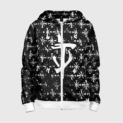 Толстовка на молнии детская Doom x farcry game, цвет: 3D-белый