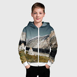 Толстовка на молнии детская Фардык-Кешене, цвет: 3D-белый — фото 2