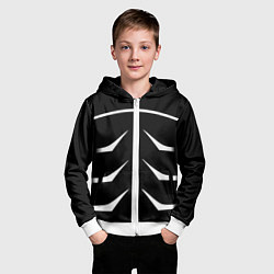 Толстовка на молнии детская Токийский гуль, цвет: 3D-белый — фото 2