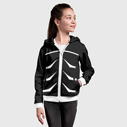 Толстовка на молнии детская Токийский гуль, цвет: 3D-белый — фото 2