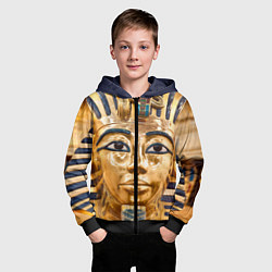Толстовка на молнии детская Фараон, цвет: 3D-черный — фото 2