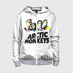 Толстовка на молнии детская Arctic Monkeys: Music Wave, цвет: 3D-меланж