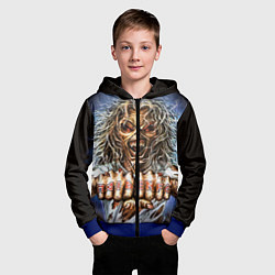 Толстовка на молнии детская Iron Maiden: Maidenfc, цвет: 3D-синий — фото 2