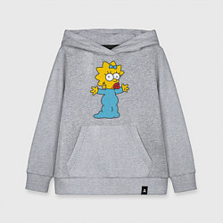 Толстовка детская хлопковая Maggie Simpson, цвет: меланж