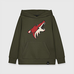 Толстовка детская хлопковая Phoenix Coyotes, цвет: хаки