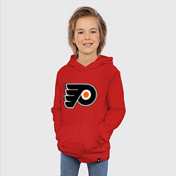 Толстовка детская хлопковая Philadelphia Flyers, цвет: красный — фото 2