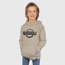 Толстовка детская хлопковая Nissan club, цвет: миндальный — фото 2