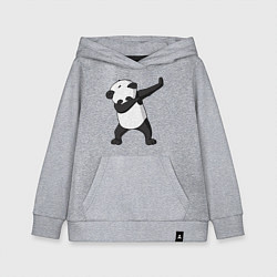 Толстовка детская хлопковая Panda dab, цвет: меланж