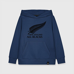 Толстовка детская хлопковая New Zeland: All blacks, цвет: тёмно-синий