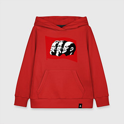 Толстовка детская хлопковая Маркс, Энгельс, Ленин, цвет: красный