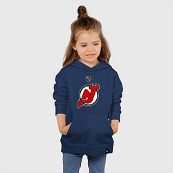 Толстовка детская хлопковая New Jersey Devils: Kovalchuk 17, цвет: тёмно-синий — фото 2