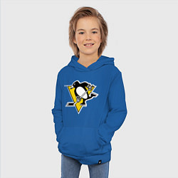 Толстовка детская хлопковая Pittsburgh Penguins, цвет: синий — фото 2