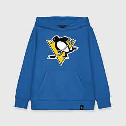 Толстовка детская хлопковая Pittsburgh Penguins, цвет: синий