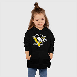 Толстовка детская хлопковая Pittsburgh Penguins, цвет: черный — фото 2